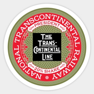 National Transcontinental Railway - Canada (18XX Style) Sticker